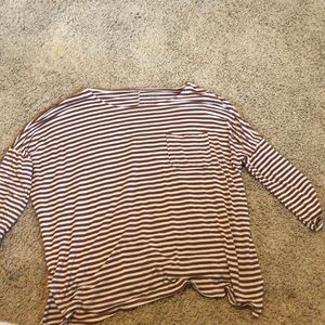 a long sleeve striped top